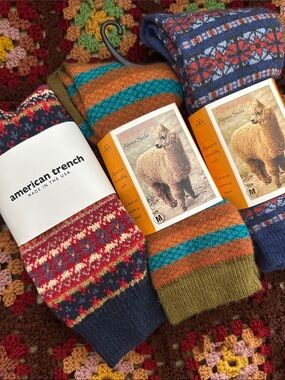 Multicolor Alpaca Blend Socks